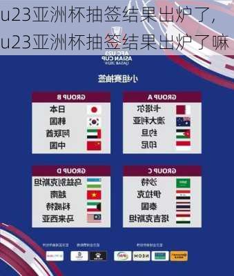 u23亚洲杯抽签结果出炉了,u23亚洲杯抽签结果出炉了嘛