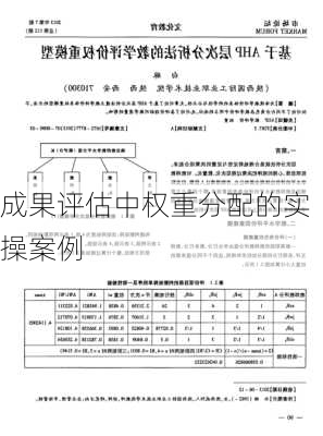 成果评估中权重分配的实操案例