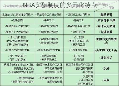 NBA薪酬制度的多元化特点