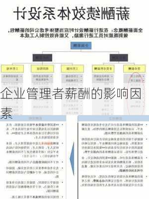 企业管理者薪酬的影响因素