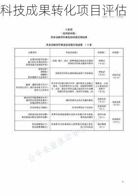 科技成果转化项目评估