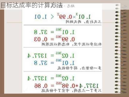 目标达成率的计算方法