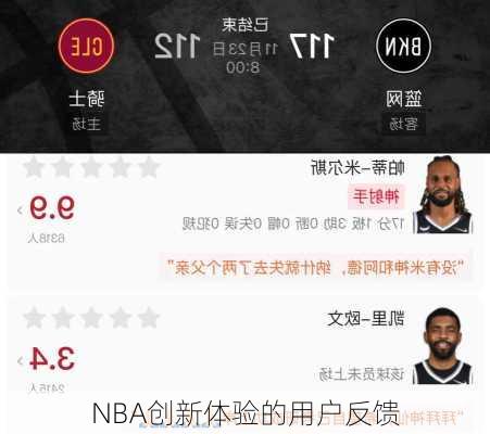 NBA创新体验的用户反馈