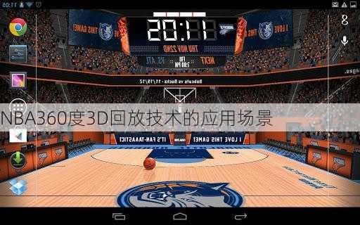 NBA360度3D回放技术的应用场景