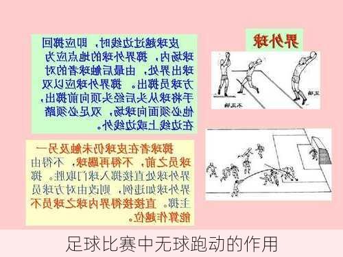 足球比赛中无球跑动的作用