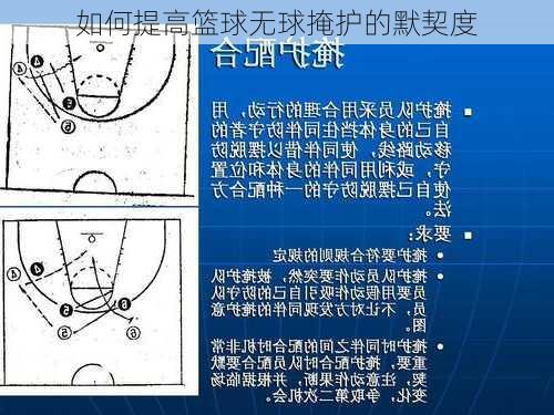 如何提高篮球无球掩护的默契度