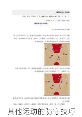 其他运动的防守技巧