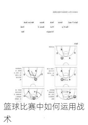 篮球比赛中如何运用战术