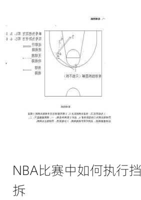 NBA比赛中如何执行挡拆