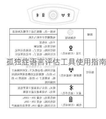 孤独症语言评估工具使用指南