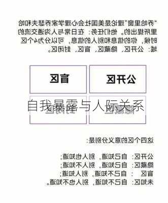 自我暴露与人际关系