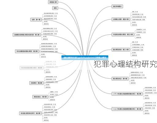 犯罪心理结构研究