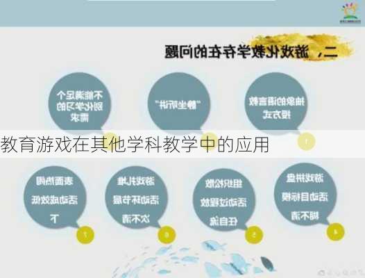 教育游戏在其他学科教学中的应用