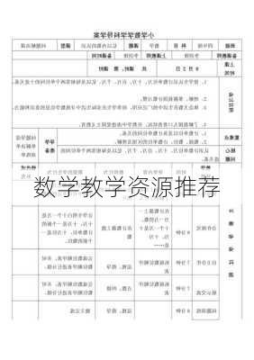 数学教学资源推荐