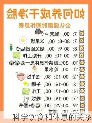 科学饮食和休息的关系