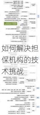 如何解决担保机构的技术挑战