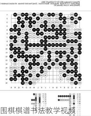 围棋棋谱书法教学视频