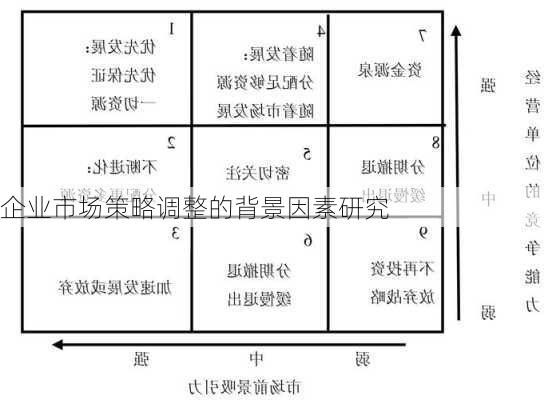 企业市场策略调整的背景因素研究