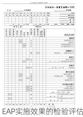 EAP实施效果的检验评估