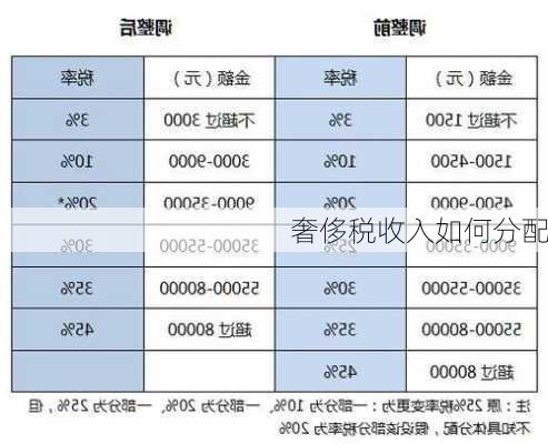 奢侈税收入如何分配