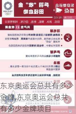 东京奥运会总共有多少金牌,东京奥运会总共有多少金牌项目