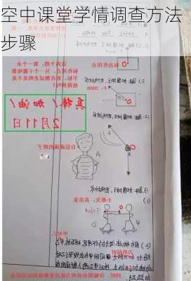 空中课堂学情调查方法步骤