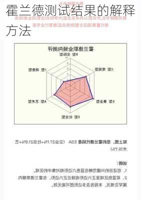 霍兰德测试结果的解释方法