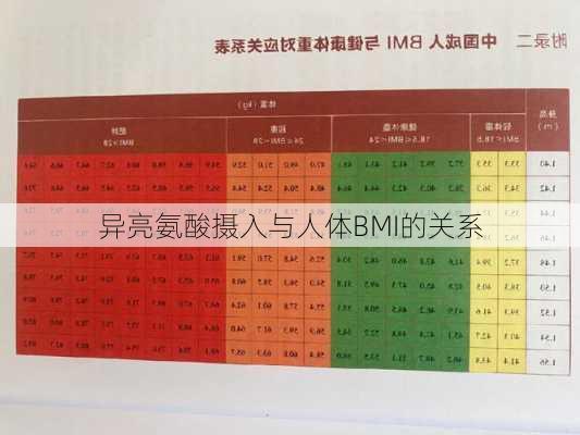 异亮氨酸摄入与人体BMI的关系