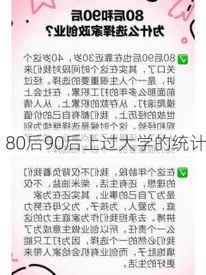 80后90后上过大学的统计