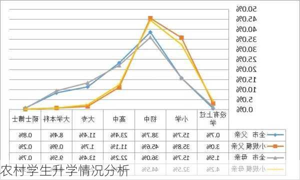 农村学生升学情况分析