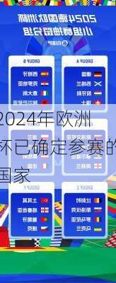 2024年欧洲杯已确定参赛的国家