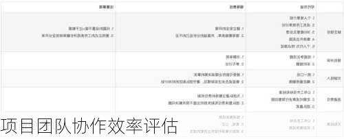项目团队协作效率评估