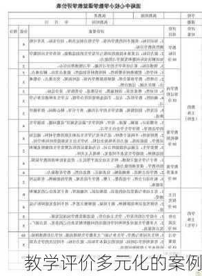 教学评价多元化的案例