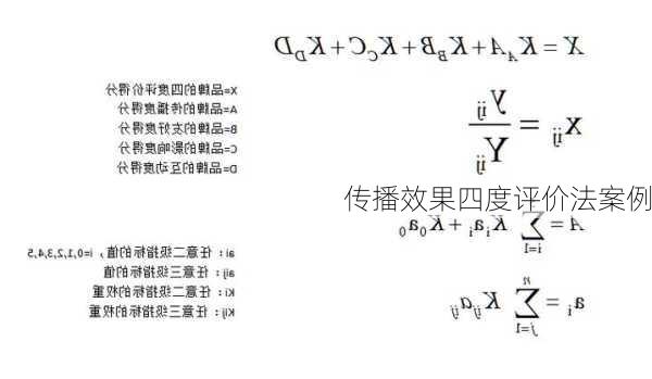 传播效果四度评价法案例