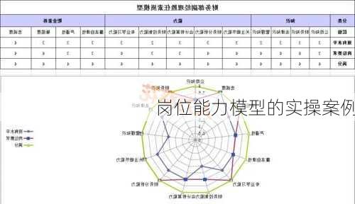 岗位能力模型的实操案例