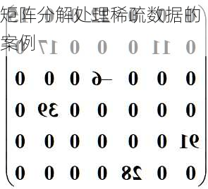 矩阵分解处理稀疏数据的案例