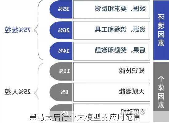 黑马天启行业大模型的应用范围