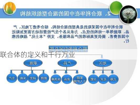 联合体的定义和千行万业