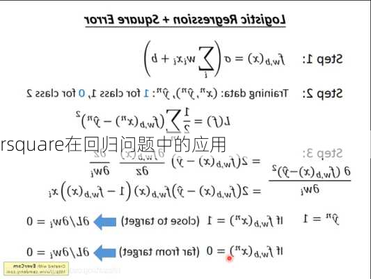 rsquare在回归问题中的应用