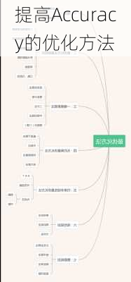 提高Accuracy的优化方法