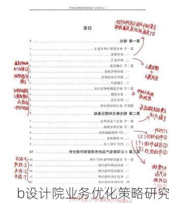 b设计院业务优化策略研究