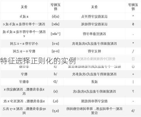 特征选择正则化的实例