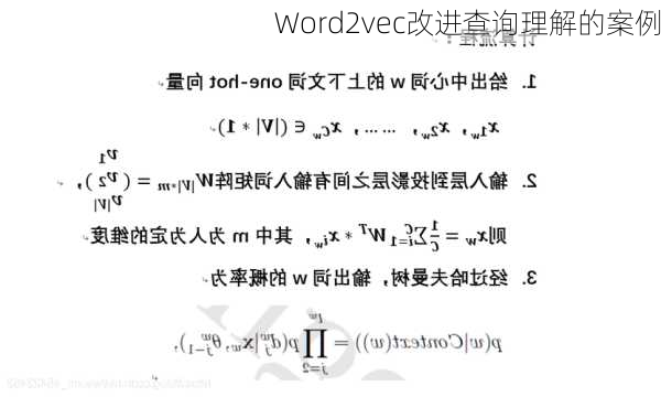 Word2vec改进查询理解的案例