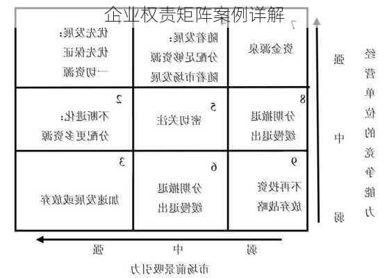 企业权责矩阵案例详解