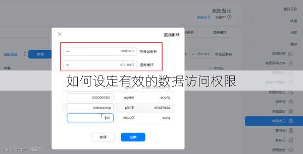 如何设定有效的数据访问权限