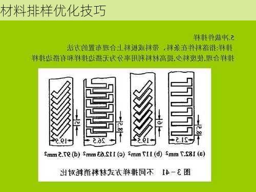 材料排样优化技巧