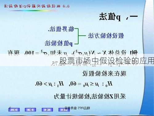 股票市场中假设检验的应用