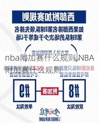 nba附加赛什么规则,NBA附加赛什么规则