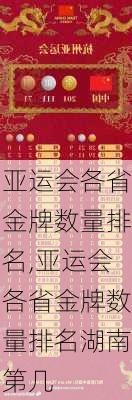 亚运会各省金牌数量排名,亚运会各省金牌数量排名湖南第几