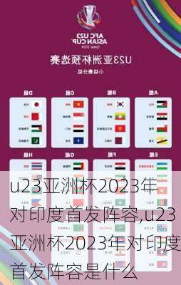 u23亚洲杯2023年对印度首发阵容,u23亚洲杯2023年对印度首发阵容是什么